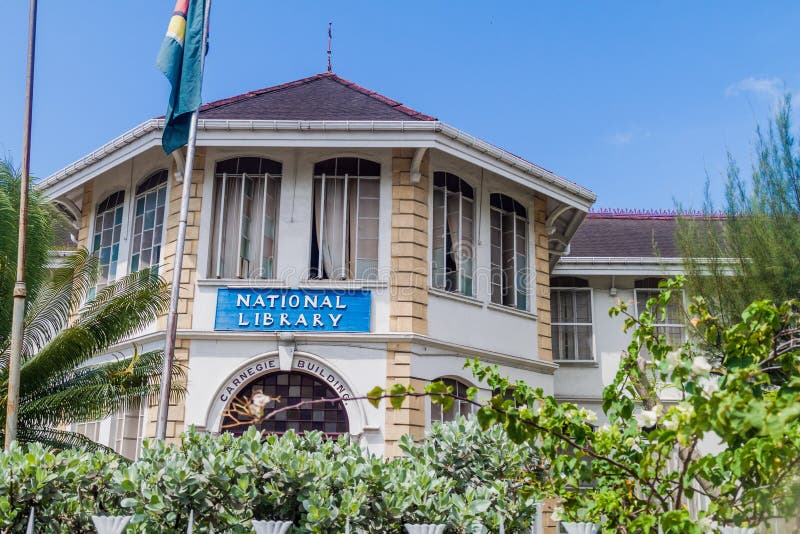 National Library in Georgetown. GEORGETOWN, GUYANA - AUGUST 10, 2015: Building of the National Library in Georgetown, capital of Guyana royalty free stock images National Library in Georgetown. GEORGETOWN, GUYANA - AUGUST 10, 2015: Building of the National Library in Georgetown, capital of Guyana royalty free stock images