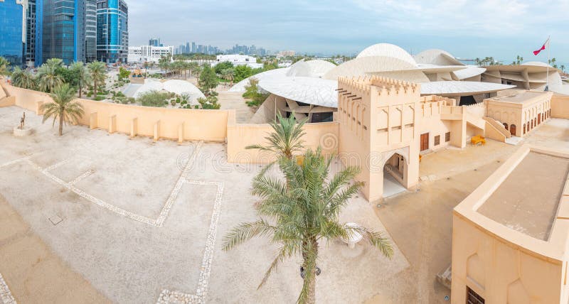 National Museum of Qatar in Doha Stock Photo - Image of qatar, tourism ...