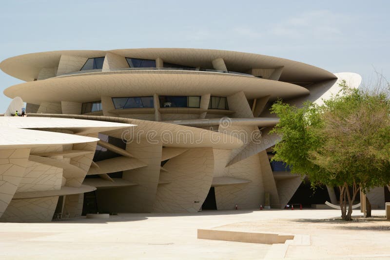 Detail. National Museum of Qatar. Doha. Qatar Editorial Photography ...