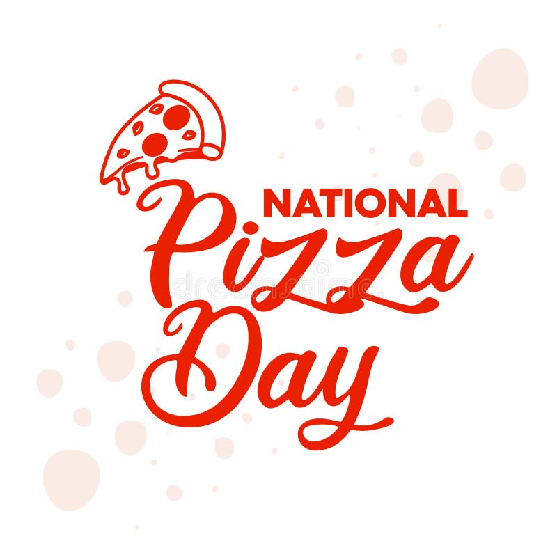 National Pizza Day. February 9 Holiday. Vector Design Template Concept