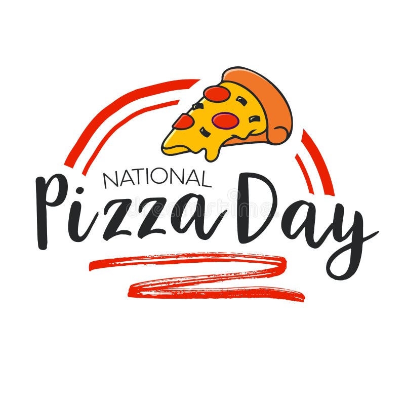 National Pizza Day. February 9 Holiday. Vector Design Template Concept