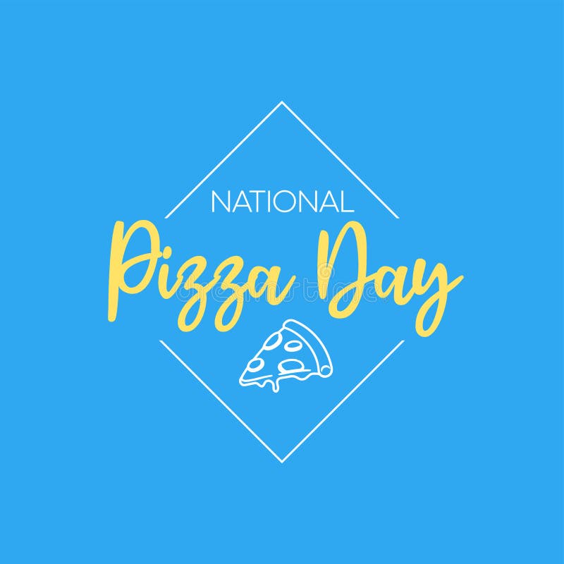 National Pizza Day. February 9 Holiday. Vector Design Template Concept