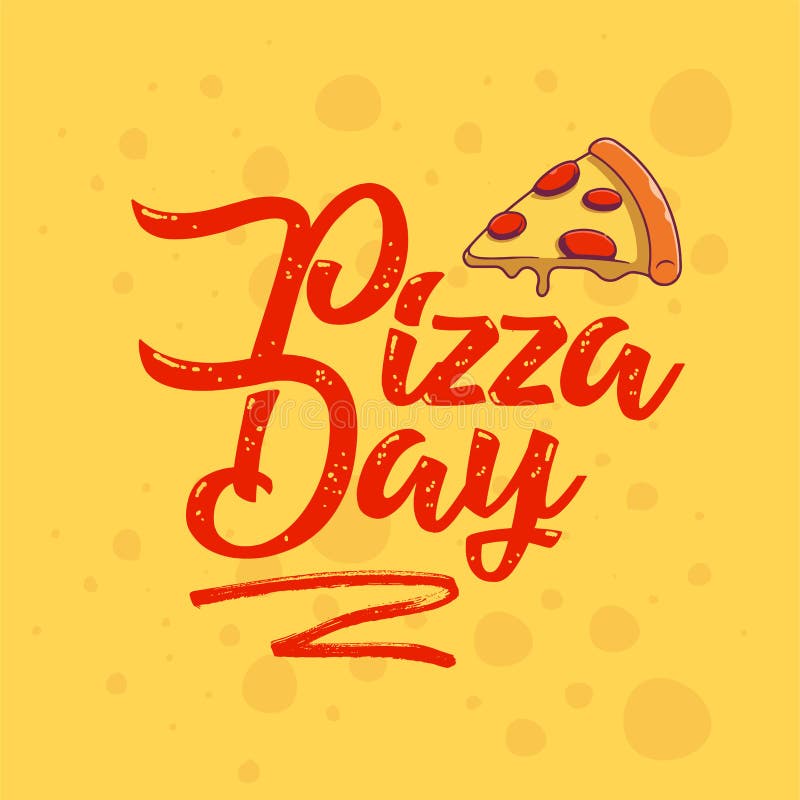 National Pizza Day. February 9 Holiday. Vector Design Template Concept