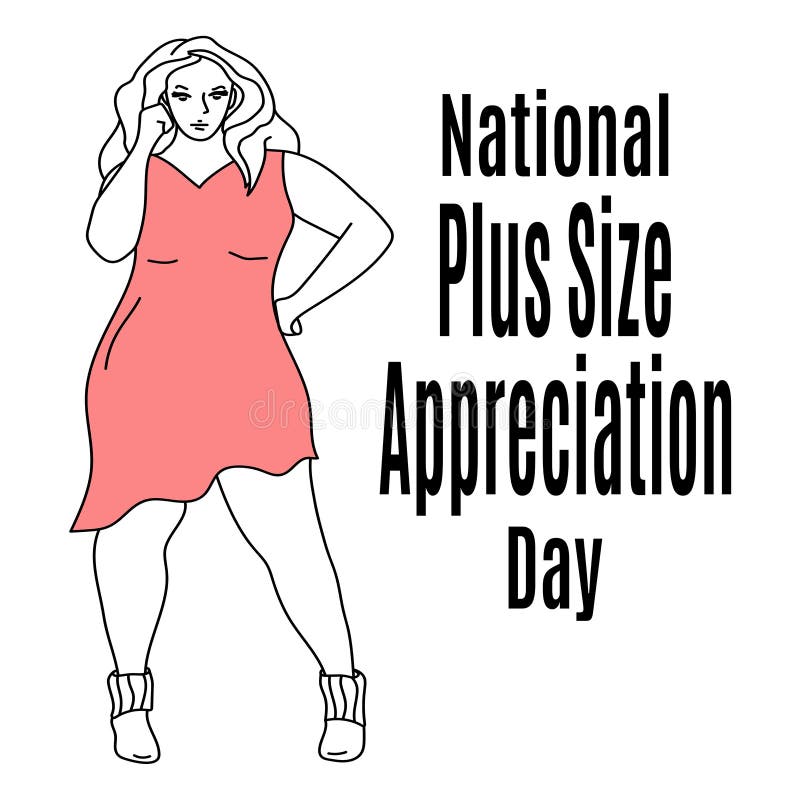 National Plus Size Appreciation Day Vector Stock Vector