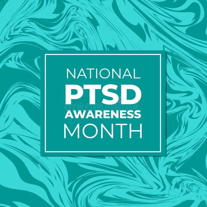 National PTSD Awareness Month Banner. Post Traumatic Stress Disorder National PTSD Awareness Month Banner. Post Traumatic Stress Disorder