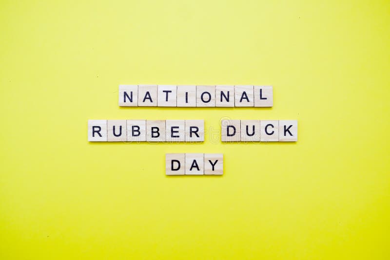 national Rubber Duck Day