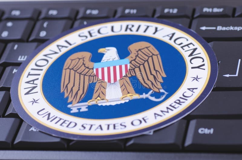 NSA Clip on Badge Pull Blue National Security Agency