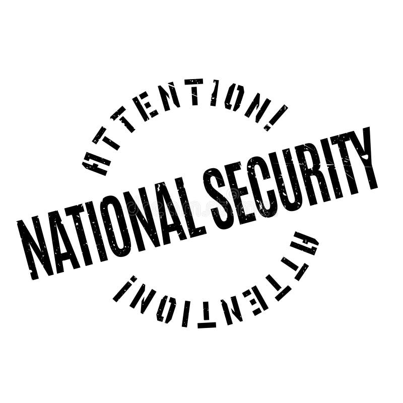 National Security Rubber Stamp Stock Illustration - Illustration of ...