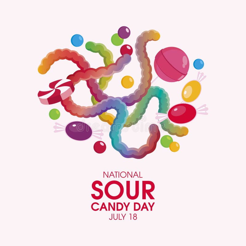 National Sour Candy Day Vector Stock Vector Illustration of group
