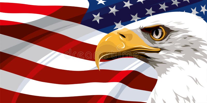 The National Symbol of the USA Stock Vector - Illustration of stripes