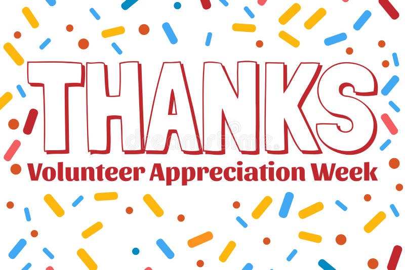 National Volunteer Appreciation Week Holiday Concept. April Stock