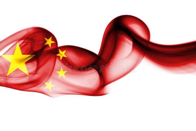 Nationale de rookvlag van China vector illustratie Nationale de rookvlag van China vector illustratie