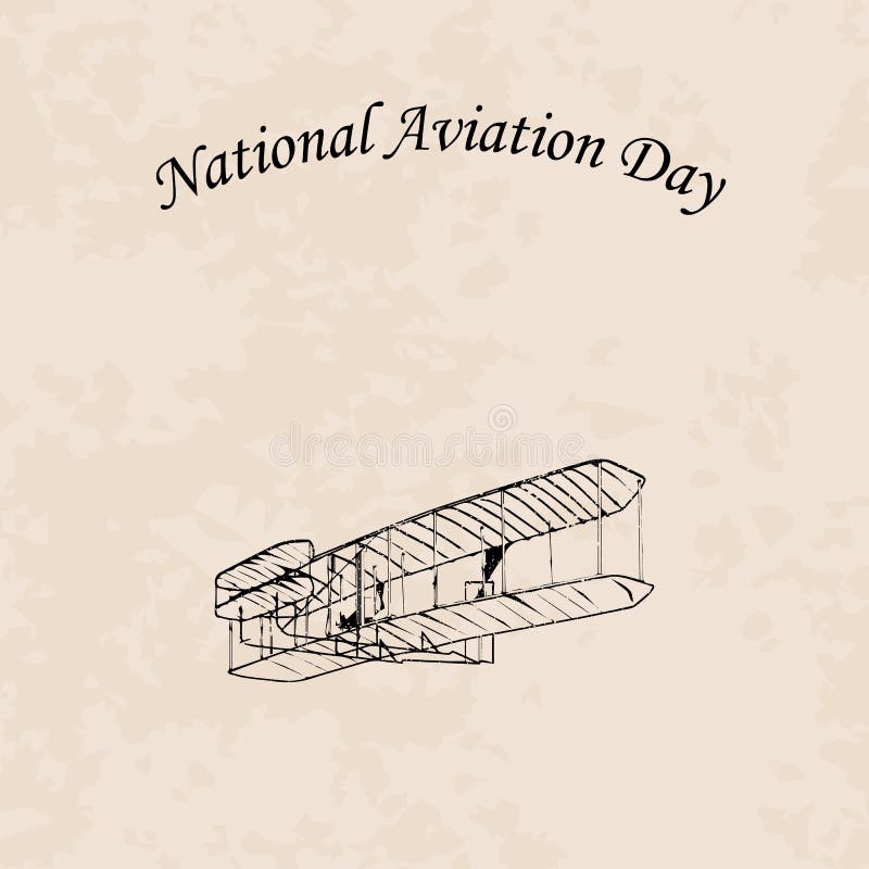 Nationale Luchtvaartdag stock illustratie Nationale Luchtvaartdag stock illustratie