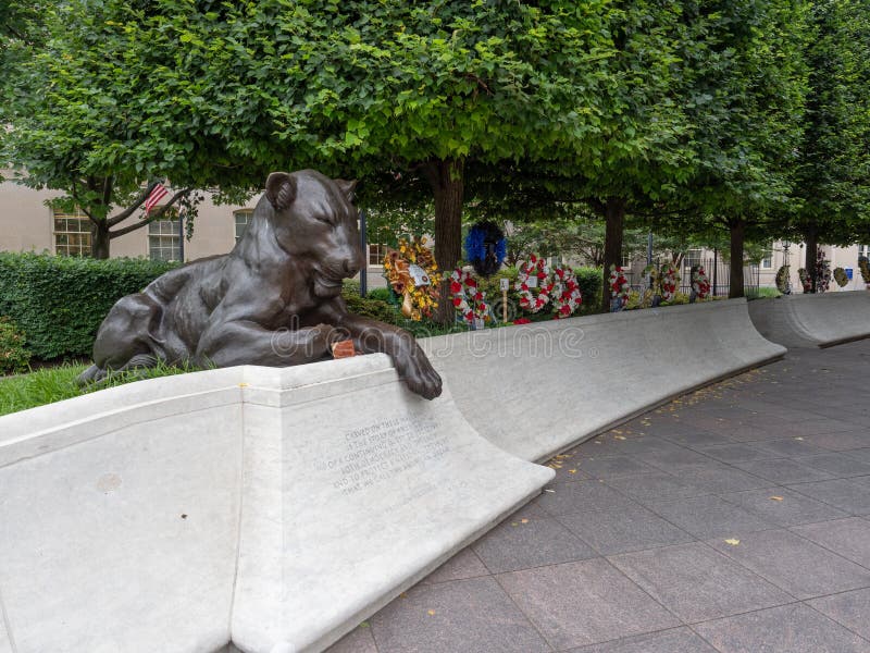 Washington D.C., USA - June 4, 2019: Image of the National Law Enforcement Officers Memorial. Washington D.C., USA - June 4, 2019: Image of the National Law Enforcement Officers Memorial.