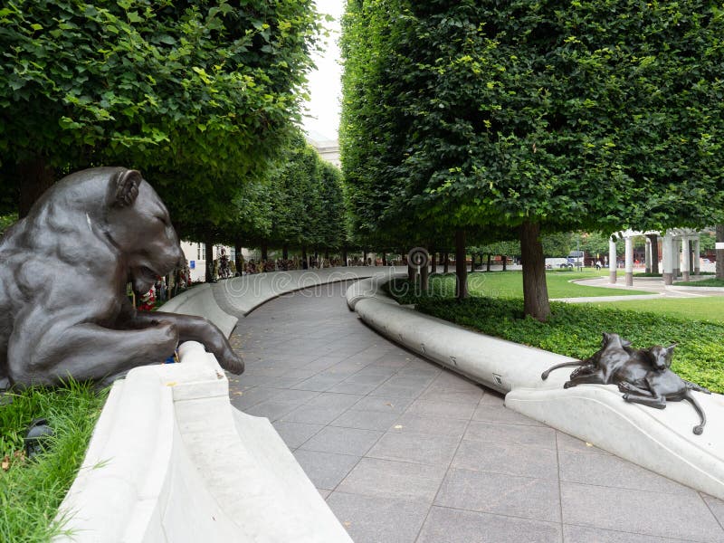 Washington D.C., USA - June 4, 2019: Image of the National Law Enforcement Officers Memorial. Washington D.C., USA - June 4, 2019: Image of the National Law Enforcement Officers Memorial.