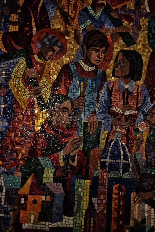 Nationales Kathedralenwashington-Mosaik lizenzfreies stockfoto Nationales Kathedralenwashington-Mosaik lizenzfreies stockfoto