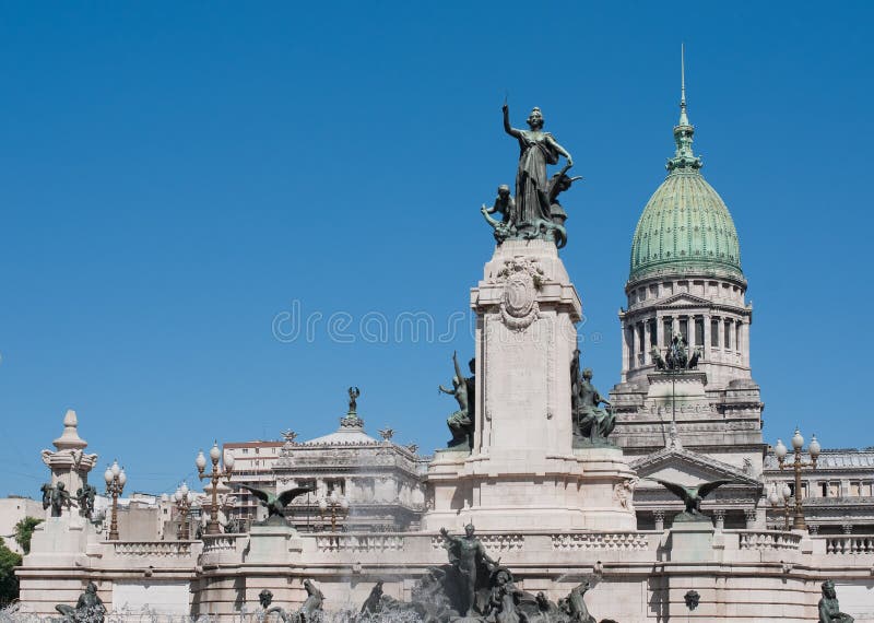 Nationalkongreßgebäude, Buenos Aires, Argentinien lizenzfreie stockfotografie Nationalkongreßgebäude, Buenos Aires, Argentinien lizenzfreie stockfotografie