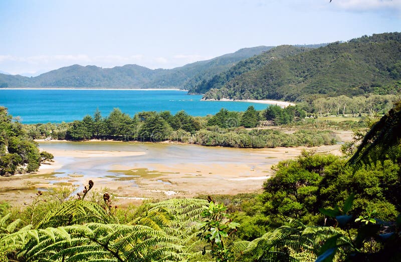 Abel Tasman, Neuseeland lizenzfreies stockbild