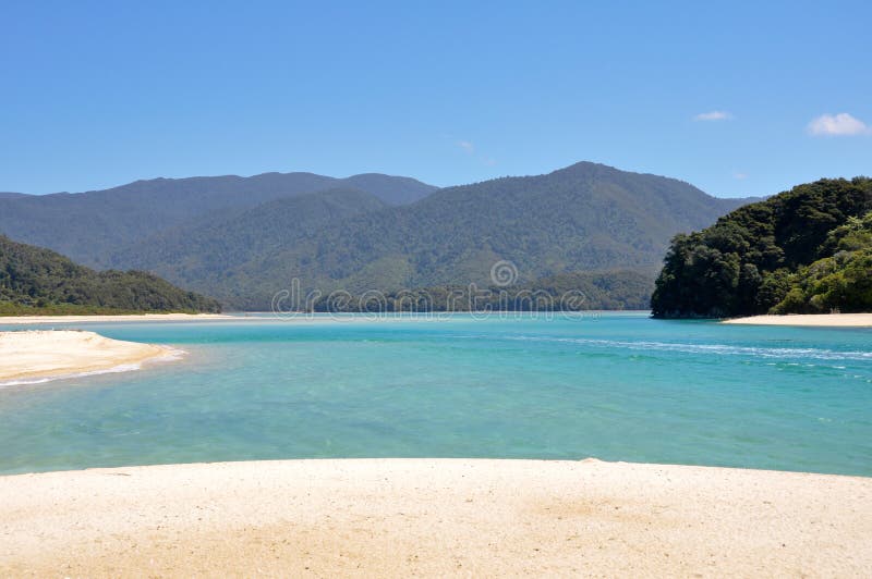 Nationalpark Abel Tasman in Neuseeland lizenzfreie stockfotos