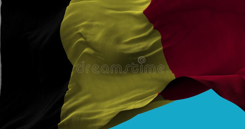 Nationsflagga av animeringen för ögla för Belgien ultrarapid den sömlösa