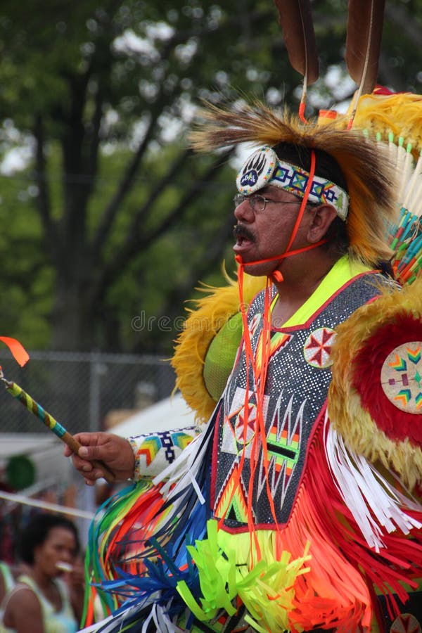 Native American Dancers at pow-wow royalty free stock photo Native American Dancers at pow-wow royalty free stock photo
