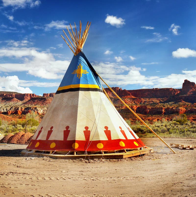 Native American teepee stock image. Image of culture, aboriginal - 4946499