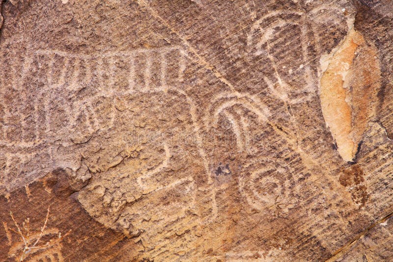 Native American Petroglyphs stock photography