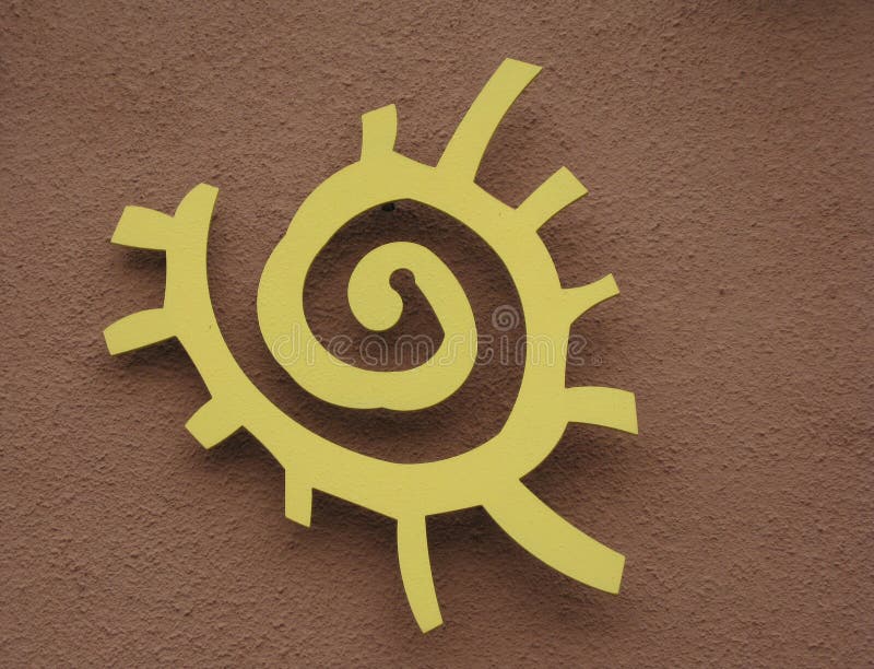Native American sun symbol stock photos