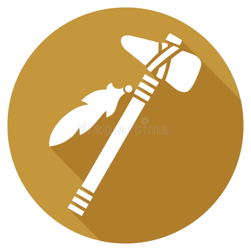 Native american tomahawk icon vector illustration royalty free illustration