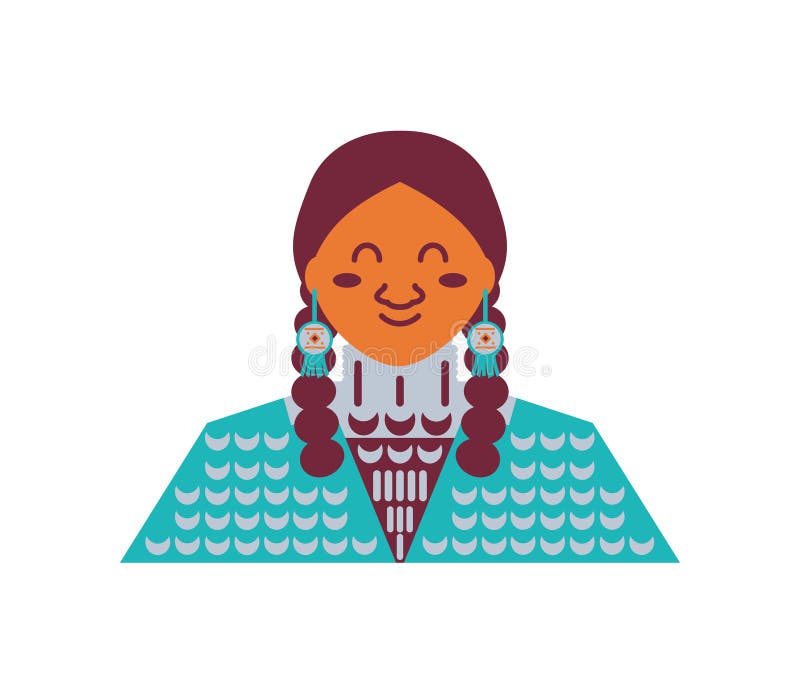 Native American Woman Stock Illustration Illustration Of Isolation 300207934