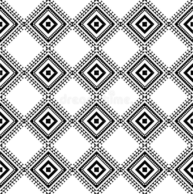 Native Black and White Pattern Texture Background Stock Vector ...
