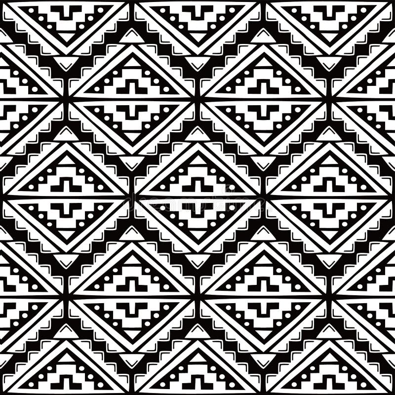 Native Ethnic Seamless Pattern Stock Vector - Illustration of curve ...