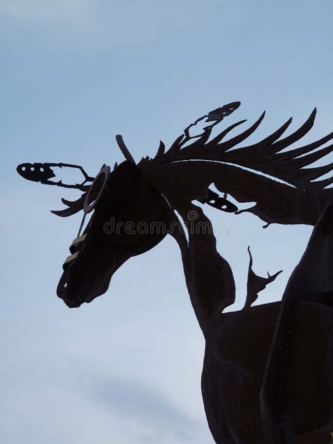 Native Sculpture close view stock photography