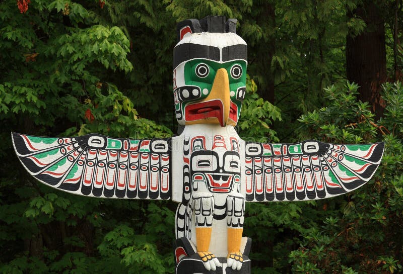 Totem Pole Vancouver stock image. Image of canada, totem - 9453191