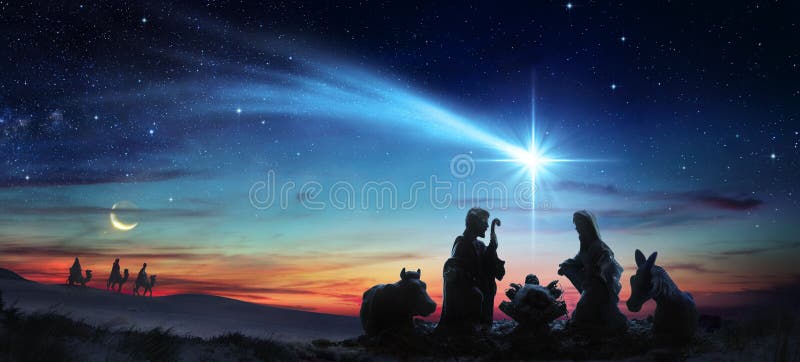 Nativity Of Jesus - Scene With Holy Family