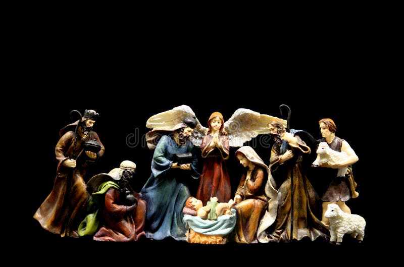 Nativity Scene stock image. Image of virgin, christ, manger 1390567
