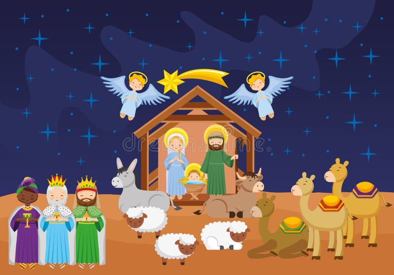Nativity Scene with Baby Jesus Cartoon. Vector Stock Vector - Illustration of desert, christian: 163326472 Nativity Scene with Baby Jesus Cartoon. Vector Stock Vector - Illustration of desert, christian: 163326472