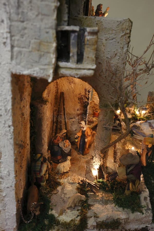 The Nativity scene stock image. Image of closeup, detail 81079359