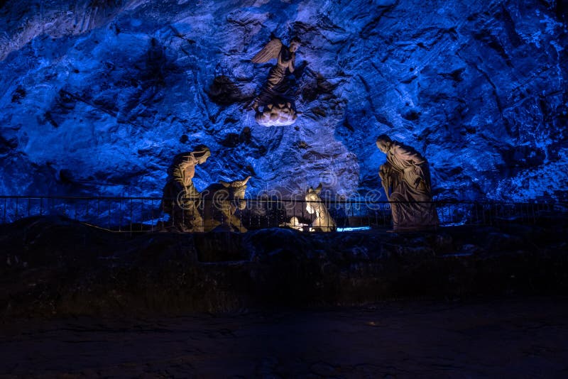 Nativity Scene of Underground Salt Cathedral - Zipaquira, Colombia