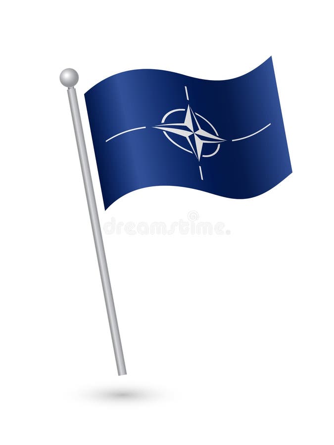 NATO flag editorial stock image. Illustration of nato 258325919