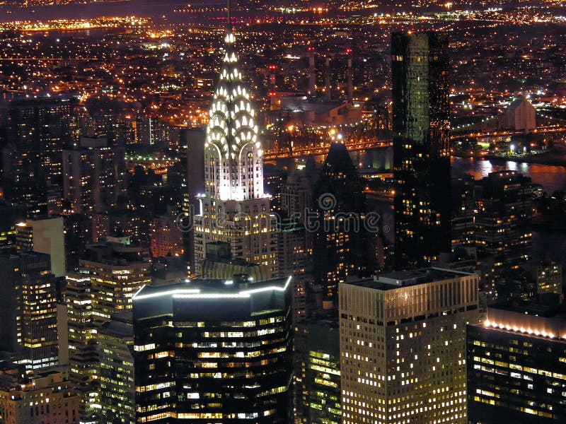 Night View of New York City from Empire State Building. Night View of New York City from Empire State Building
