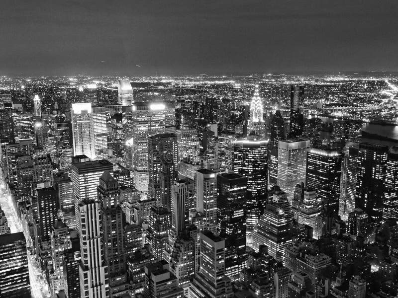 Night View of New York City from Empire State Building. Night View of New York City from Empire State Building