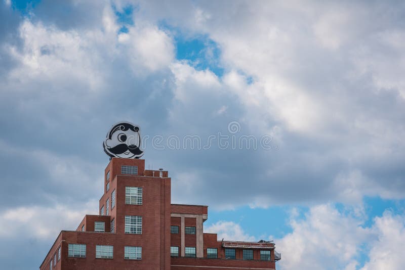 The Natty Boh Tower, in Canton, Baltimore, Maryland