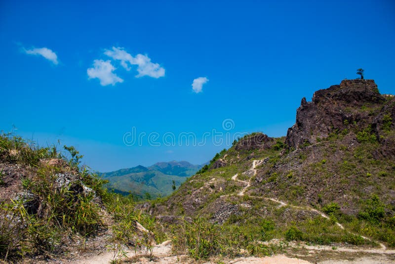 Natur auf den Hügeln Berg-Nern Chang Suek, Kanchanaburi