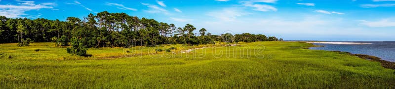 Natur sceny wokoło łowieckich wysp południe Carolina zdjęcie stock Natur sceny wokoło łowieckich wysp południe Carolina zdjęcie stock