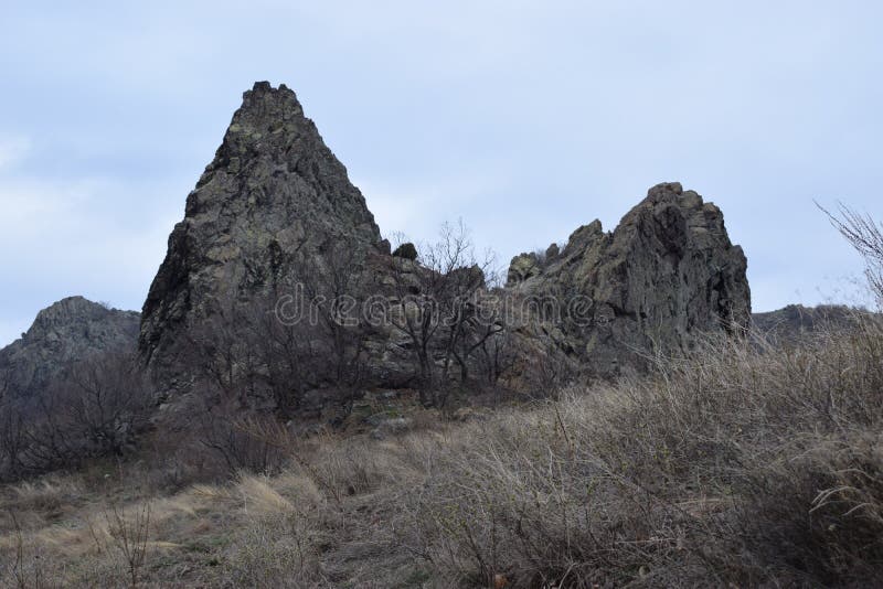 Natura parka ` Błękitnych skał ` - Bułgaria, Sliven obrazy stock Natura parka ` Błękitnych skał ` - Bułgaria, Sliven obrazy stock