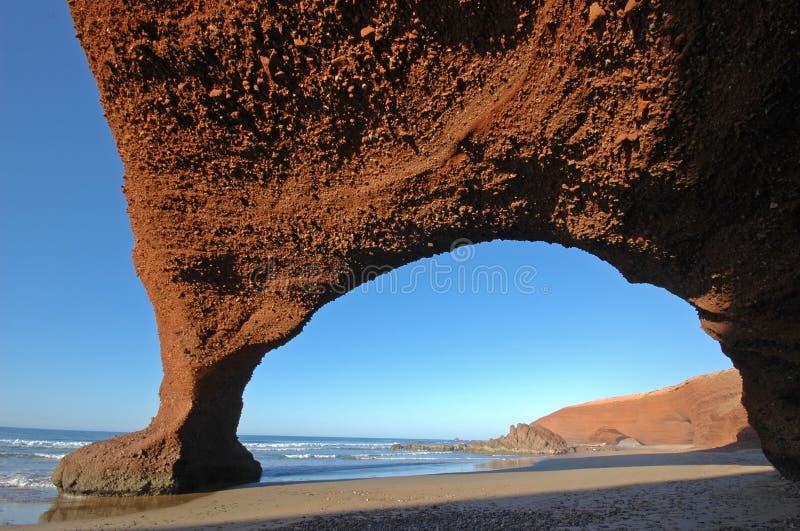 Natural arch rock formation.
