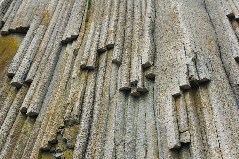 Natural background, rock fragment from volcanic lava pillars royalty free stock image