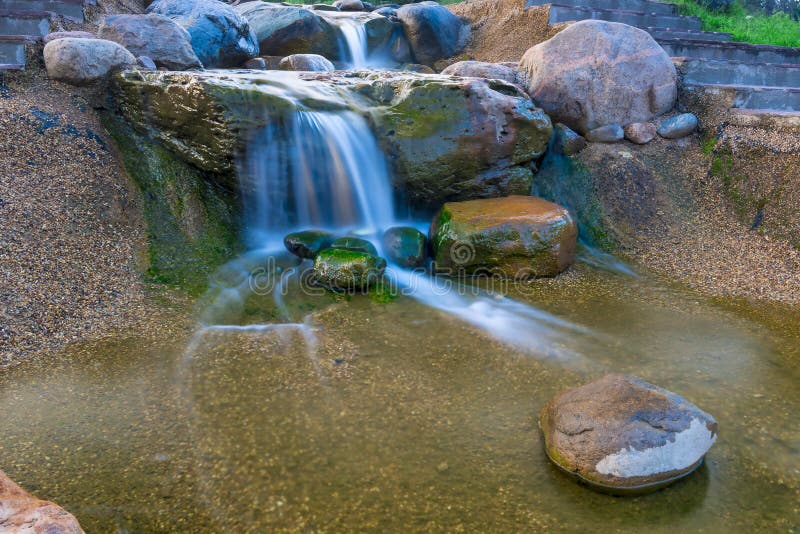 Natural beautiful waterfall