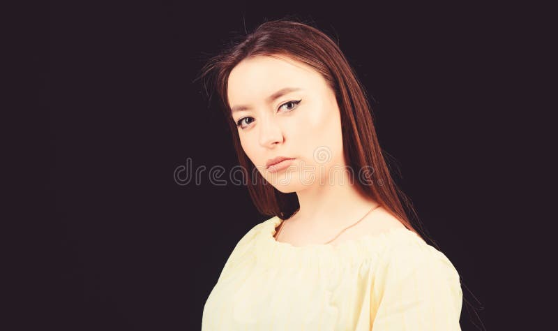 Natural beauty. skincare cosmetics and makeup. fashion model portrait. sensual woman isolated on black. hairdresser royalty free stock image Natural beauty. skincare cosmetics and makeup. fashion model portrait. sensual woman isolated on black. hairdresser royalty free stock image
